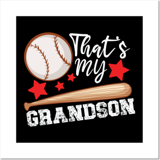 Funny That's My Grandson There Baseball Grandma Mothers Day Gift For Mom Posters and Art